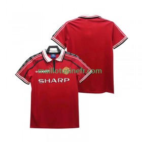 Maillot de Foot Manchester United 1999 Domicile Retro 1998
